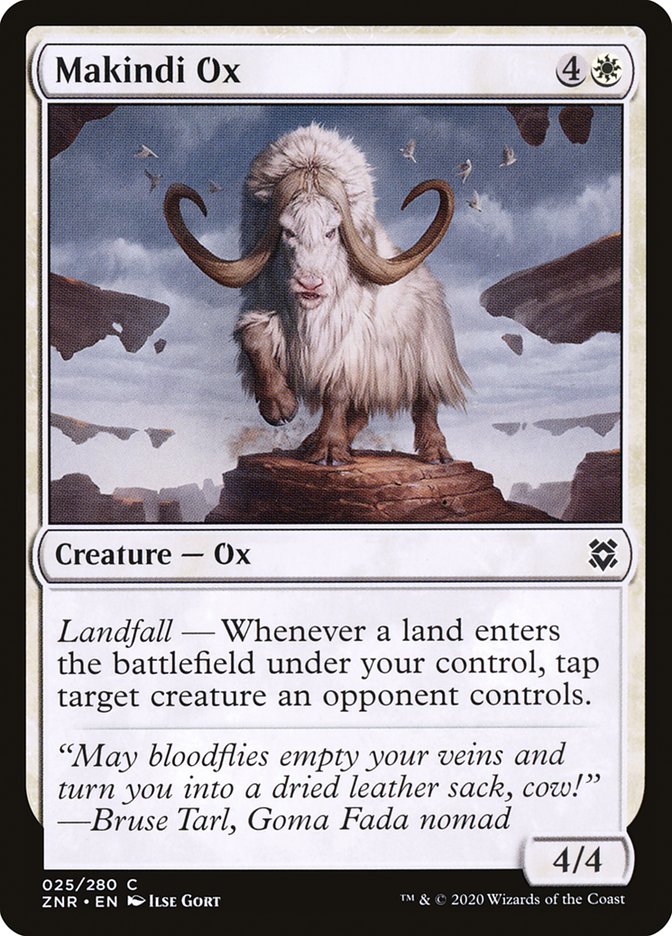 Makindi Ox [Zendikar Rising] Magic: The Gathering
