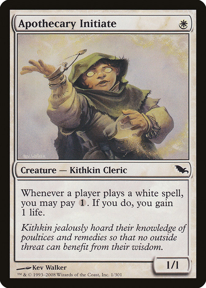 Apothecary Initiate [Shadowmoor] Magic: The Gathering