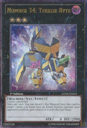 Number 34: Terror-Byte [GENF-EN041] Ultimate Rare Yu-Gi-Oh!