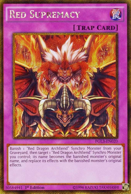 Red Supremacy [PGL3-EN020] Gold Secret Rare Yu-Gi-Oh!