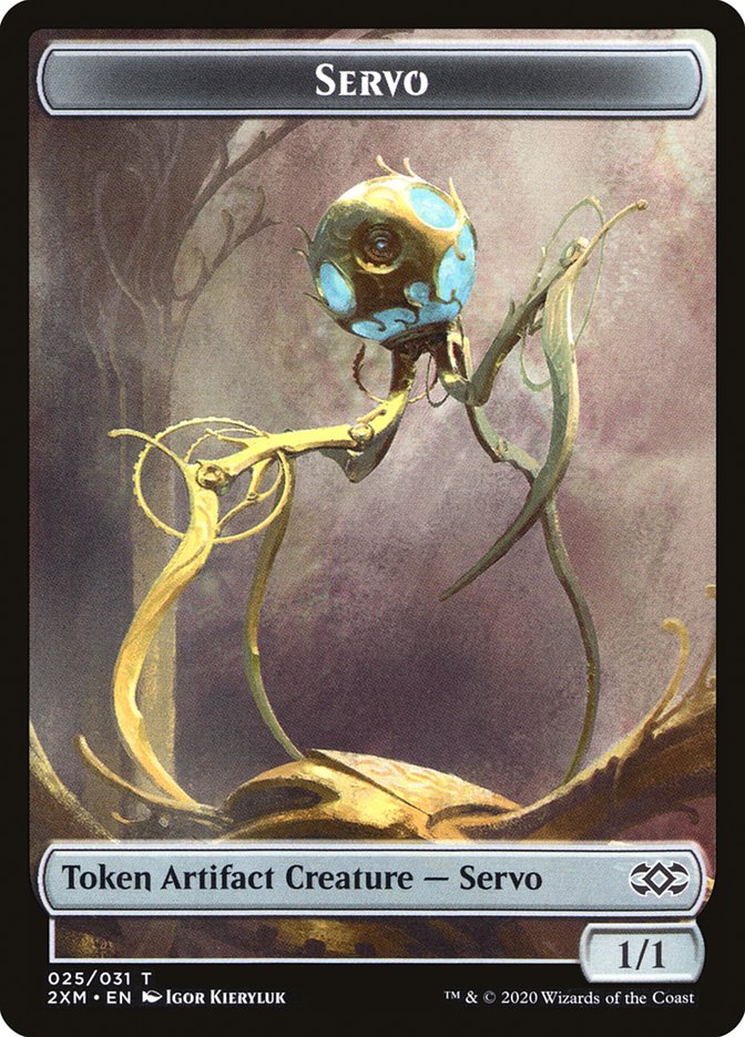 Clue // Servo Double-Sided Token [Double Masters Tokens] Magic: The Gathering