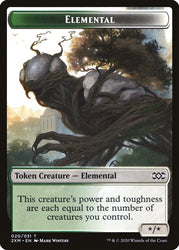 Clue // Elemental Double-Sided Token [Double Masters Tokens] Magic: The Gathering