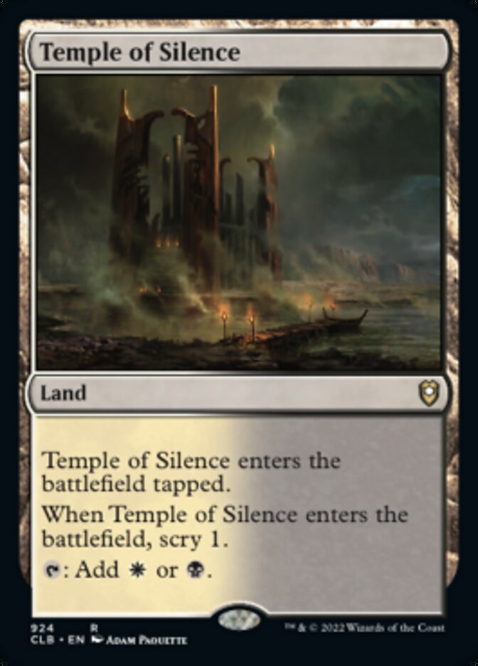 Temple of Silence [Commander Legends: Battle for Baldur's Gate] Magic: The Gathering