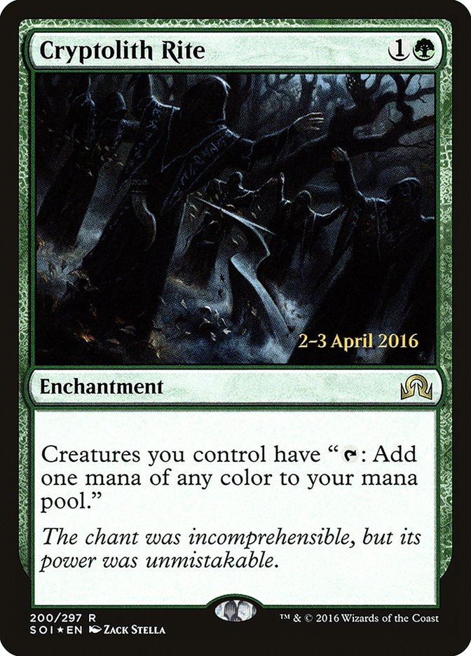 Cryptolith Rite [Shadows over Innistrad Prerelease Promos] Magic: The Gathering