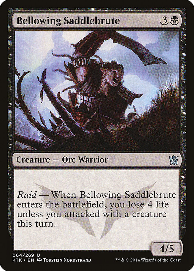 Bellowing Saddlebrute [Khans of Tarkir] Magic: The Gathering