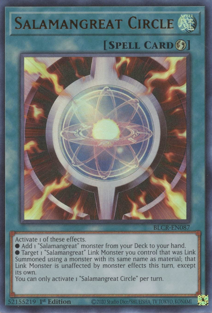 Salamangreat Circle [BLCR-EN087] Ultra Rare Yu-Gi-Oh!