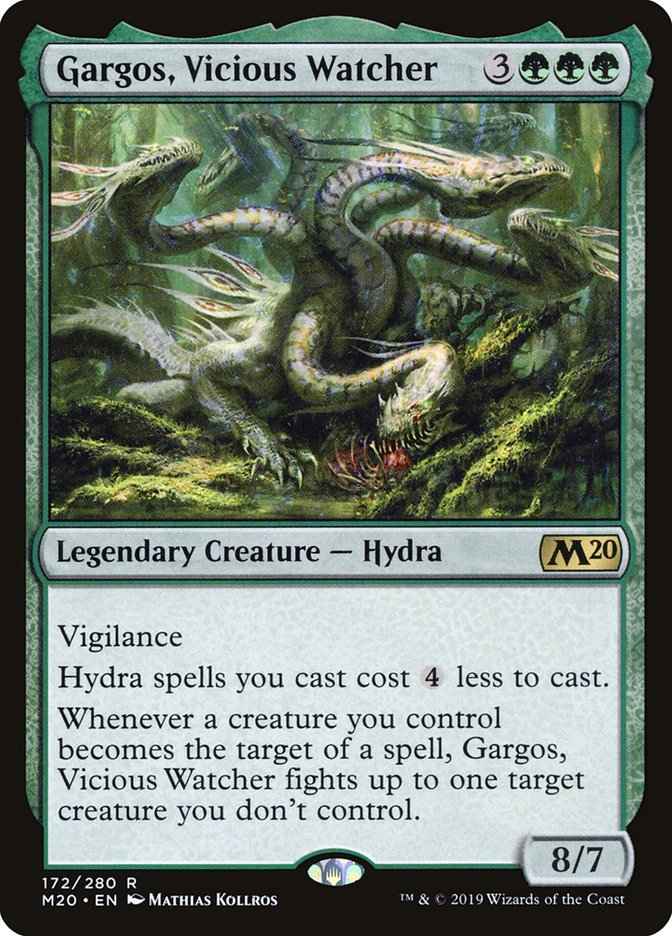 Gargos, Vicious Watcher [Core Set 2020] Magic: The Gathering