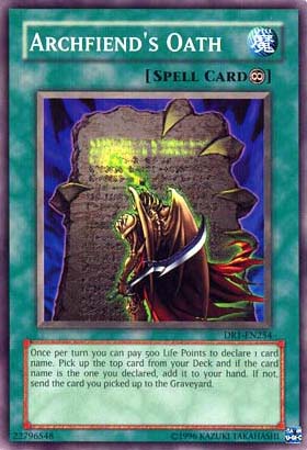 Archfiend's Oath [DR1-EN254] Common Yu-Gi-Oh!