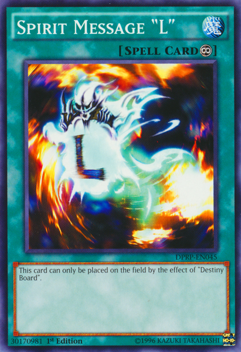 Spirit Message "L" [DPRP-EN045] Common Yu-Gi-Oh!