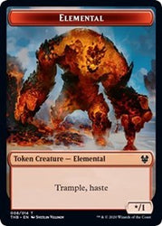 Elemental // Satyr Double-Sided Token [Theros Beyond Death Tokens] Magic: The Gathering