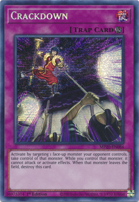 Crackdown [MP20-EN084] Prismatic Secret Rare Yu-Gi-Oh!