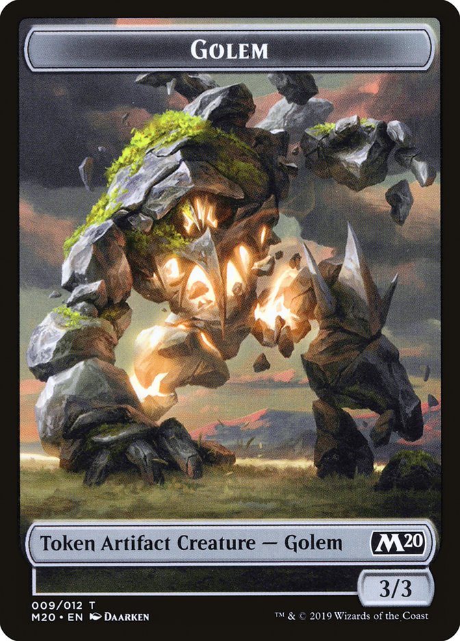 Golem Token [Core Set 2020 Tokens] Magic: The Gathering