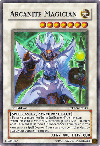 Arcanite Magician [CRMS-EN043] Super Rare Yu-Gi-Oh!