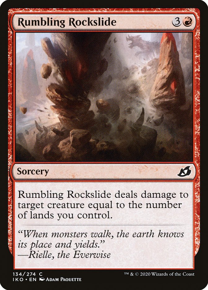 Rumbling Rockslide [Ikoria: Lair of Behemoths] Magic: The Gathering