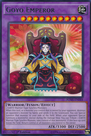 Goyo Emperor [BOSH-EN044] Rare Yu-Gi-Oh!