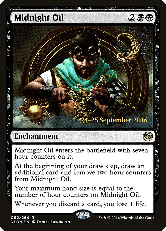 Midnight Oil [Kaladesh Prerelease Promos] Magic: The Gathering