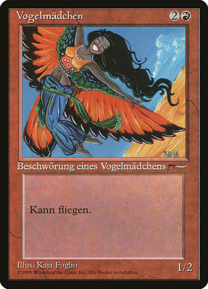 Bird Maiden (German) - "Vogelmadchen" [Renaissance] Magic: The Gathering