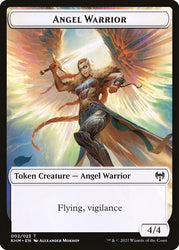 Elf Warrior // Angel Warrior Double-Sided Token [Kaldheim Tokens] Magic: The Gathering