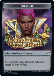 Squirrel // Treasure (012) Double-Sided Token [Unfinity Tokens] Magic: The Gathering
