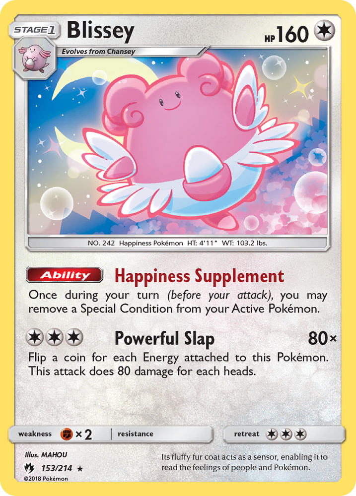 Blissey (153/214) [Sun & Moon: Lost Thunder] Pokémon