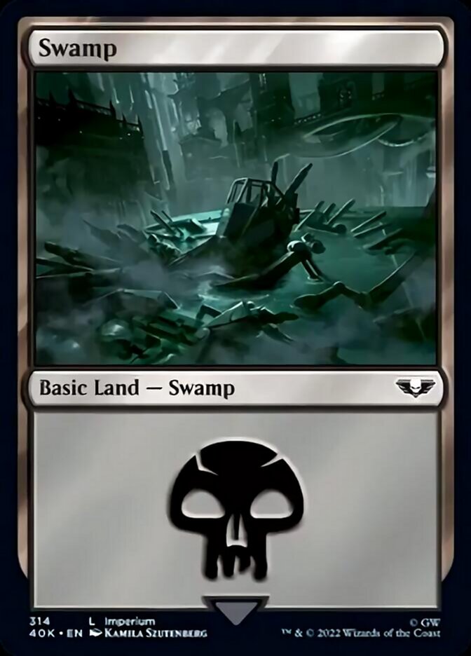 Swamp (314) [Warhammer 40,000] Magic: The Gathering