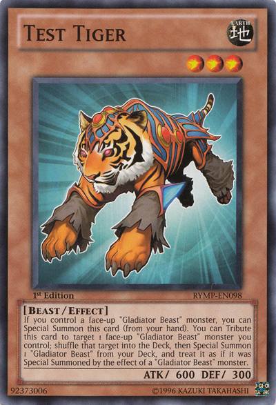 Test Tiger [RYMP-EN098] Common Yu-Gi-Oh!