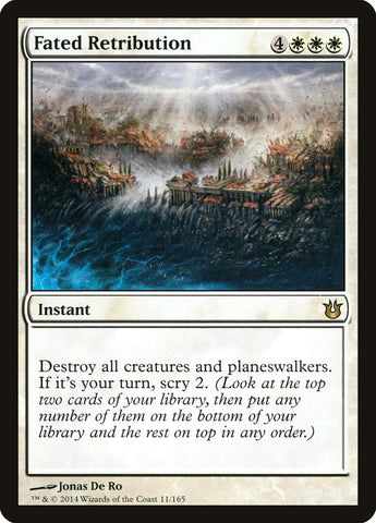 Fated Retribution [Born of the Gods] Magic: The Gathering
