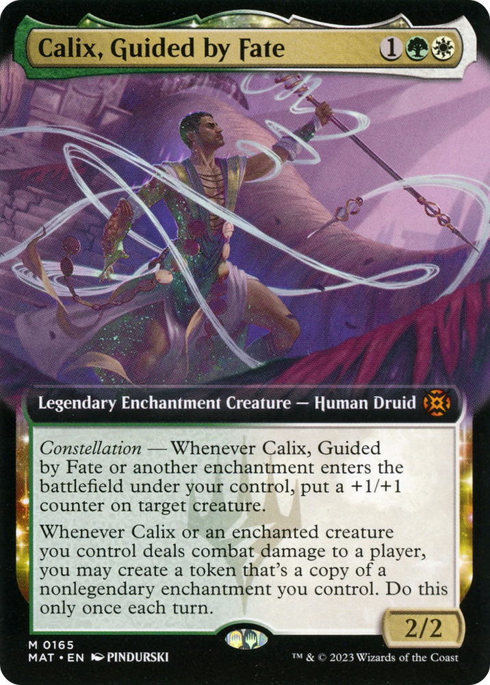 Calix, Guided by Fate (Extended Art) [March of the Machine: The Aftermath] Magic: The Gathering
