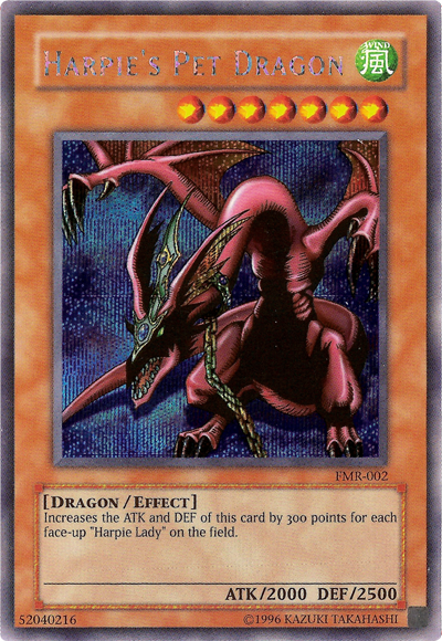 Harpie's Pet Dragon (Forbidden Memories) [FMR-002] Prismatic Secret Rare Yu-Gi-Oh!