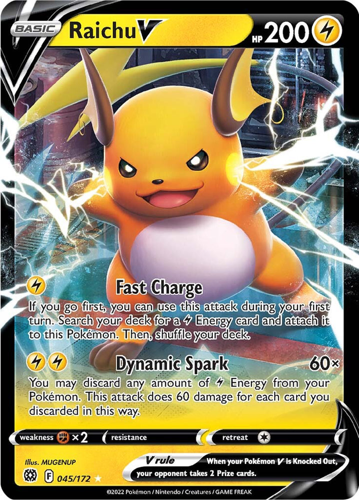 Raichu V (045/172) [Sword & Shield: Brilliant Stars] Pokémon