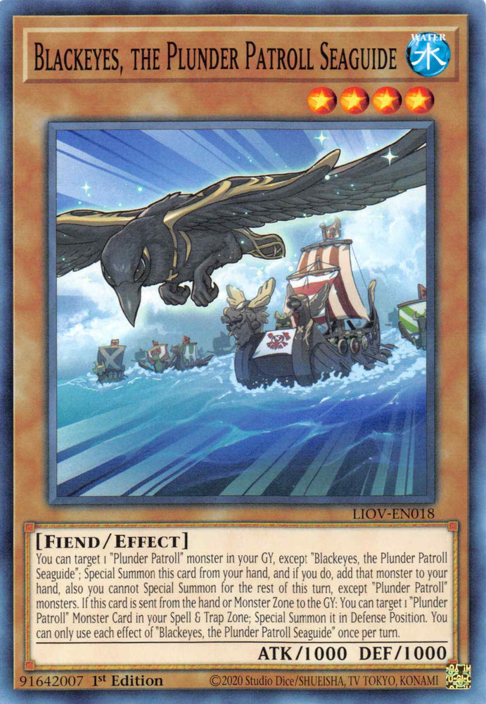 Blackeyes, the Plunder Patroll Seaguide [LIOV-EN018] Common Yu-Gi-Oh!