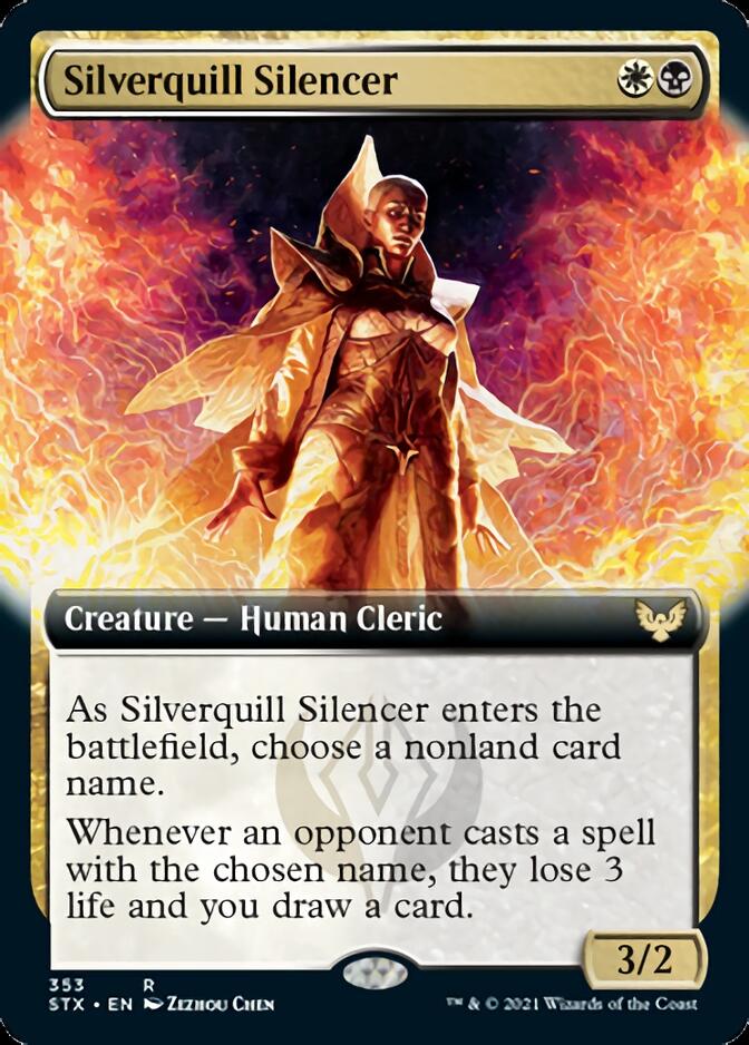 Silverquill Silencer (Extended Art) [Strixhaven: School of Mages] Magic: The Gathering