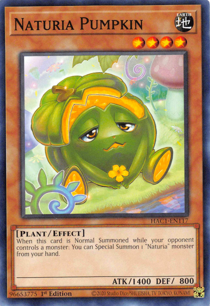 Naturia Pumpkin [HAC1-EN117] Common Yu-Gi-Oh!