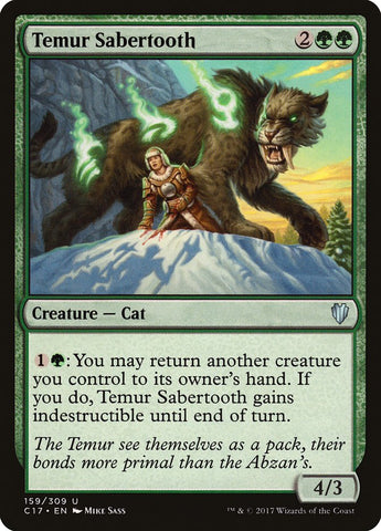 Temur Sabertooth [Commander 2017] Magic: The Gathering