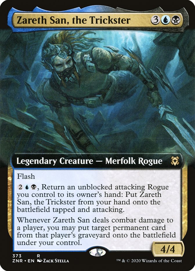 Zareth San, the Trickster (Extended Art) [Zendikar Rising] Magic: The Gathering
