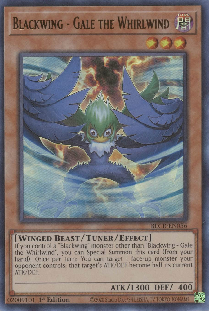 Blackwing - Gale the Whirlwind [BLCR-EN056] Ultra Rare Yu-Gi-Oh!