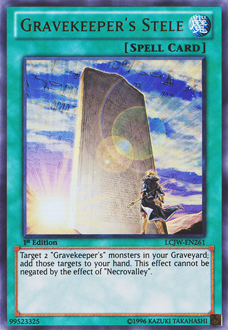 Gravekeeper's Stele [LCJW-EN261] Ultra Rare Yu-Gi-Oh!