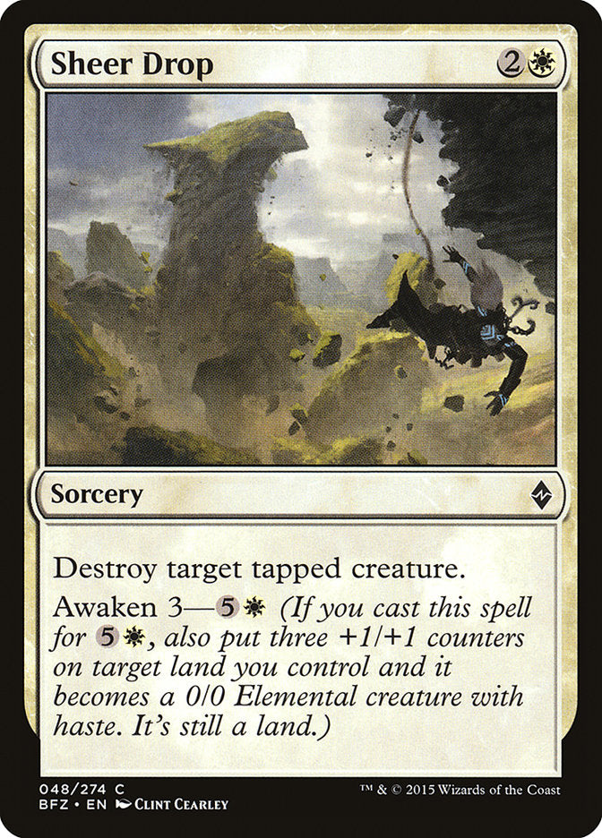 Sheer Drop [Battle for Zendikar] Magic: The Gathering