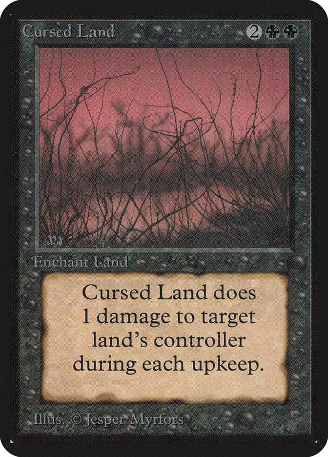 Cursed Land [Alpha Edition] Magic: The Gathering