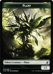 Plant // Snake Double-Sided Token [Commander 2019 Tokens] Magic: The Gathering