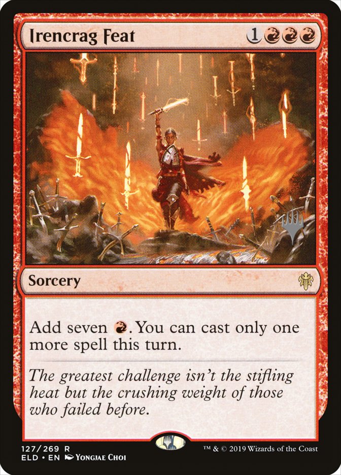Irencrag Feat (Promo Pack) [Throne of Eldraine Promos] Magic: The Gathering