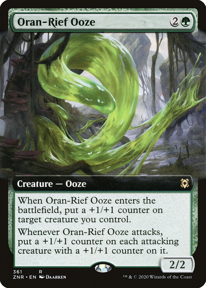 Oran-Rief Ooze (Extended Art) [Zendikar Rising] Magic: The Gathering