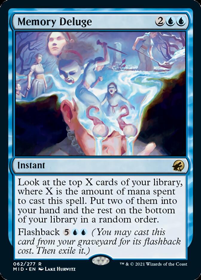Memory Deluge [Innistrad: Midnight Hunt] Magic: The Gathering