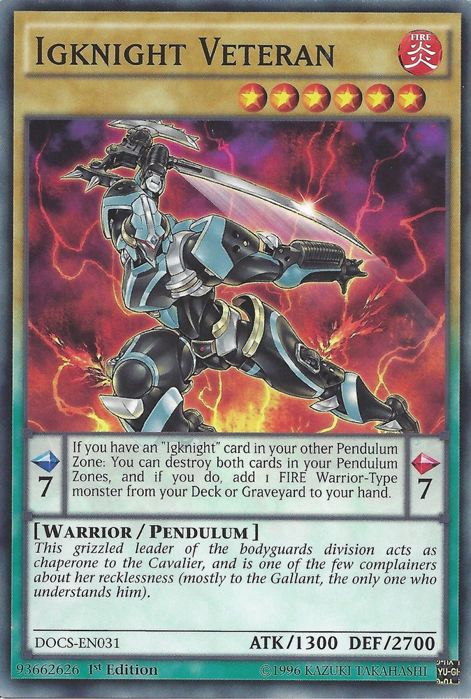 Igknight Veteran [DOCS-EN031] Common Yu-Gi-Oh!
