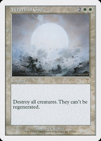 Wrath of God [Seventh Edition] Magic: The Gathering