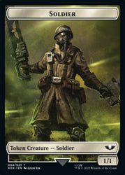 Soldier (004) // Arco-Flagellant Double-Sided Token [Warhammer 40,000 Tokens] Magic: The Gathering