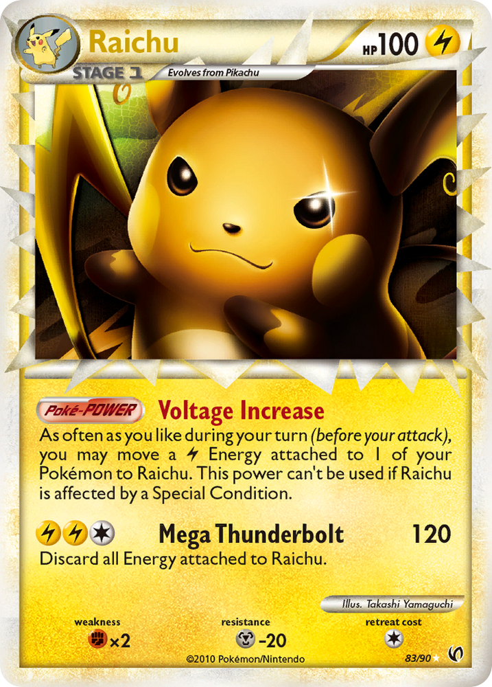Raichu (83/90) [HeartGold & SoulSilver: Undaunted] Pokémon