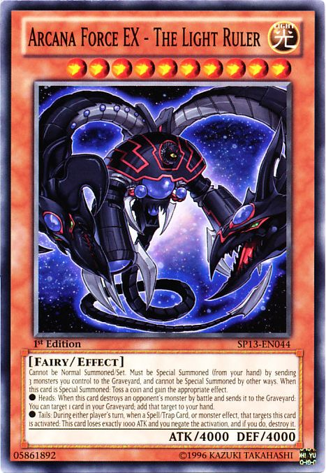 Arcana Force EX - The Light Ruler [SP13-EN044] Common Yu-Gi-Oh!