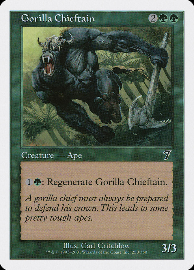 Gorilla Chieftain [Seventh Edition] Magic: The Gathering