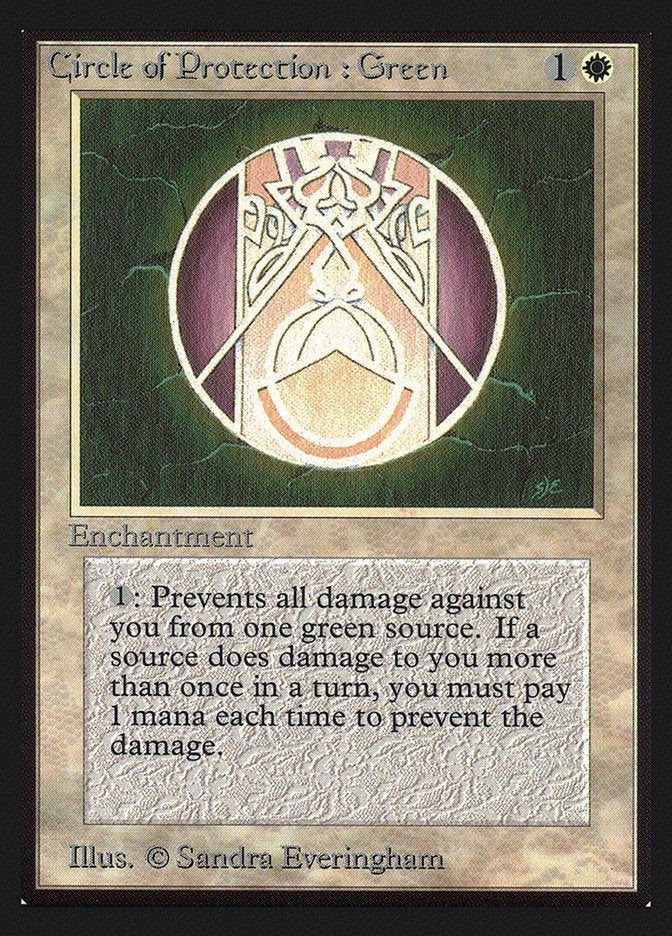 Circle of Protection: Green [Collectors' Edition] Magic: The Gathering